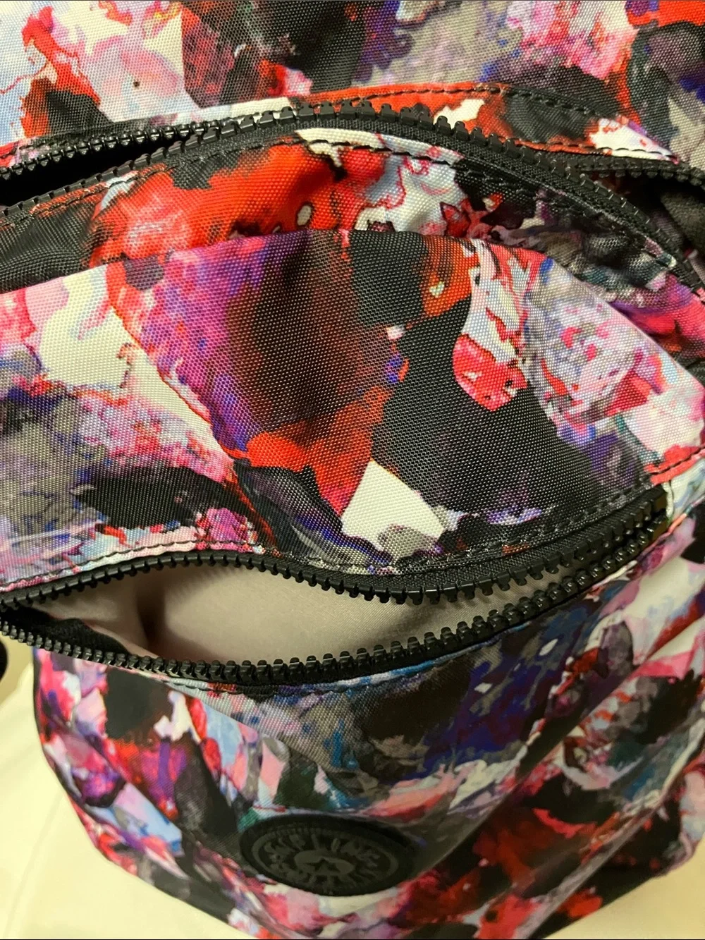 Kipling Seoul Backpack 27L Abstract Watercolors Print Multi - Picture 4 of 10